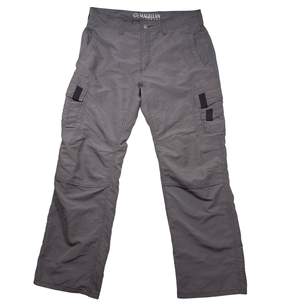 Magellan Cargo Pants 38 Moisture Wicking Mens Outdoor Utility Grey